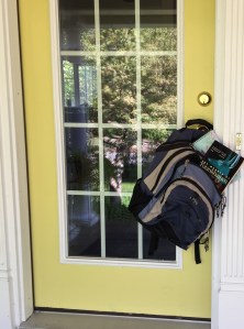 Heavy backpacks are a health problem. (Photo by K.Nollet, 2015)