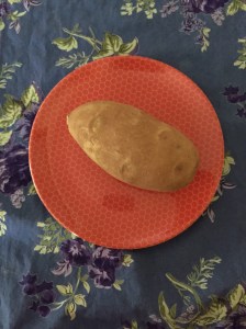 Ask students if this potato is right for the fudge. (Photo by K.Nollet, 2015)