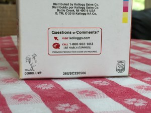 Do your grandkids know Corny the rooster? (K.Nollet, 2015)